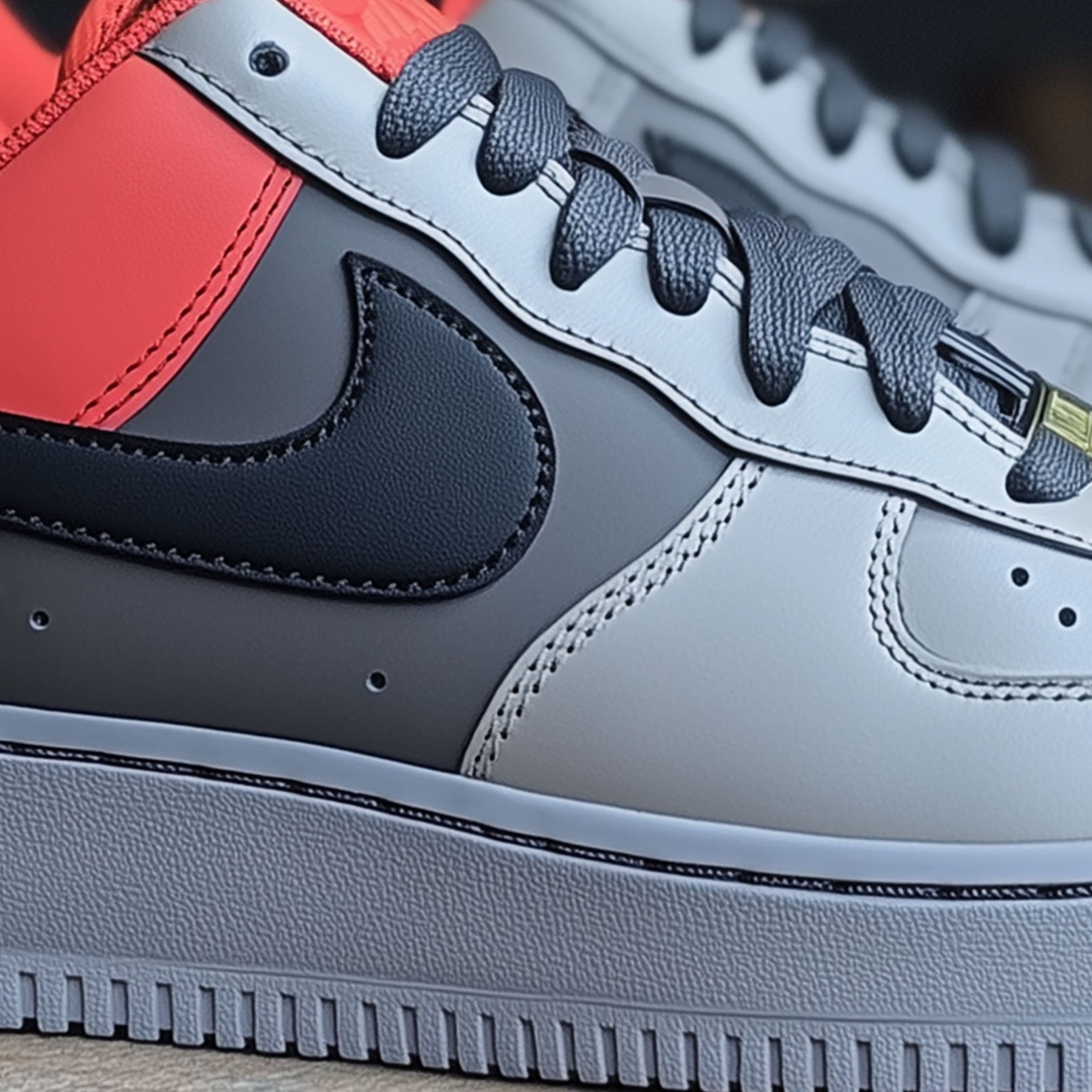 Nike Air Force 1 Custom | Crimson Shade - Custom Nike - Boundless Customs