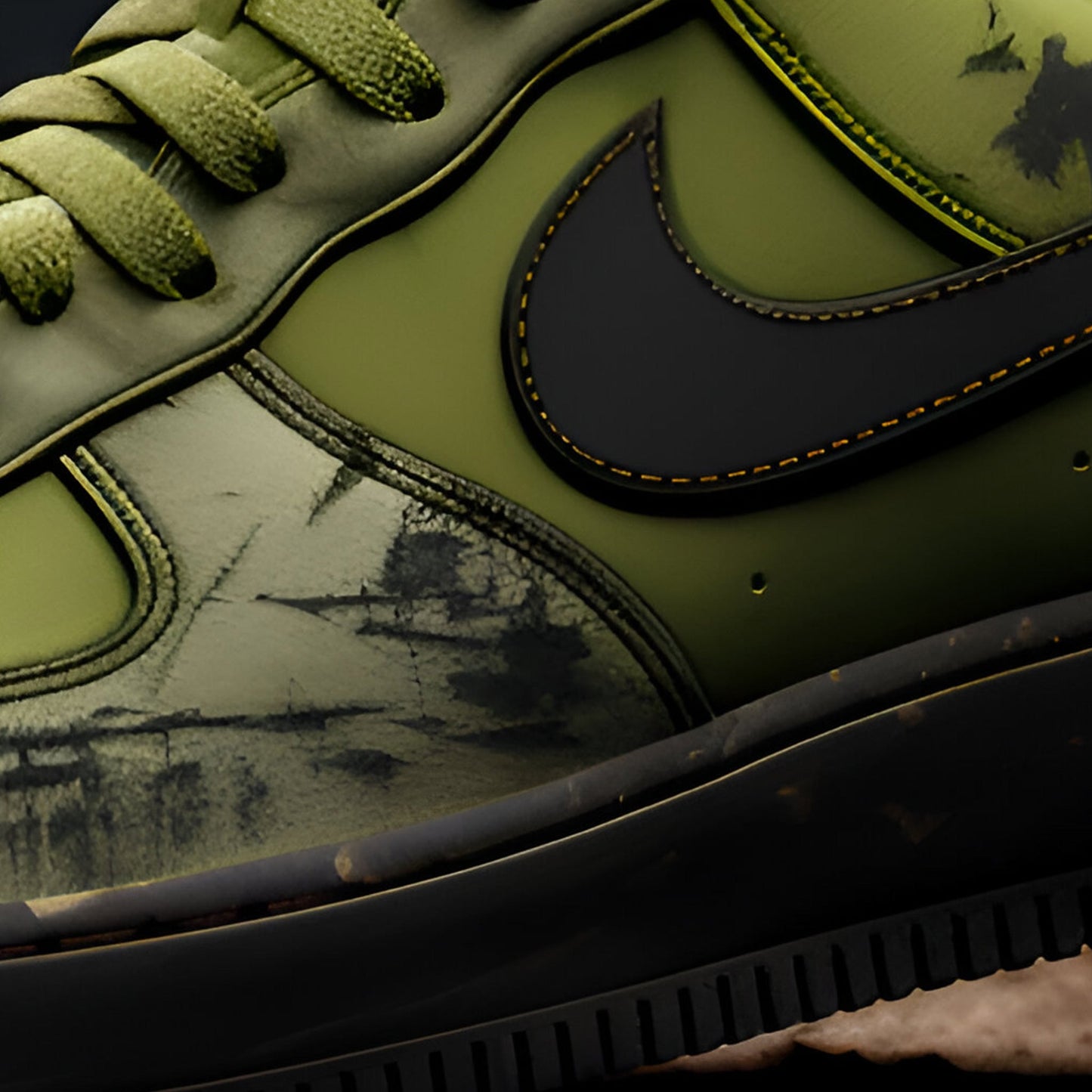 Nike Air Force 1 Custom | Dystopian | Green - Custom Nike - Boundless Customs