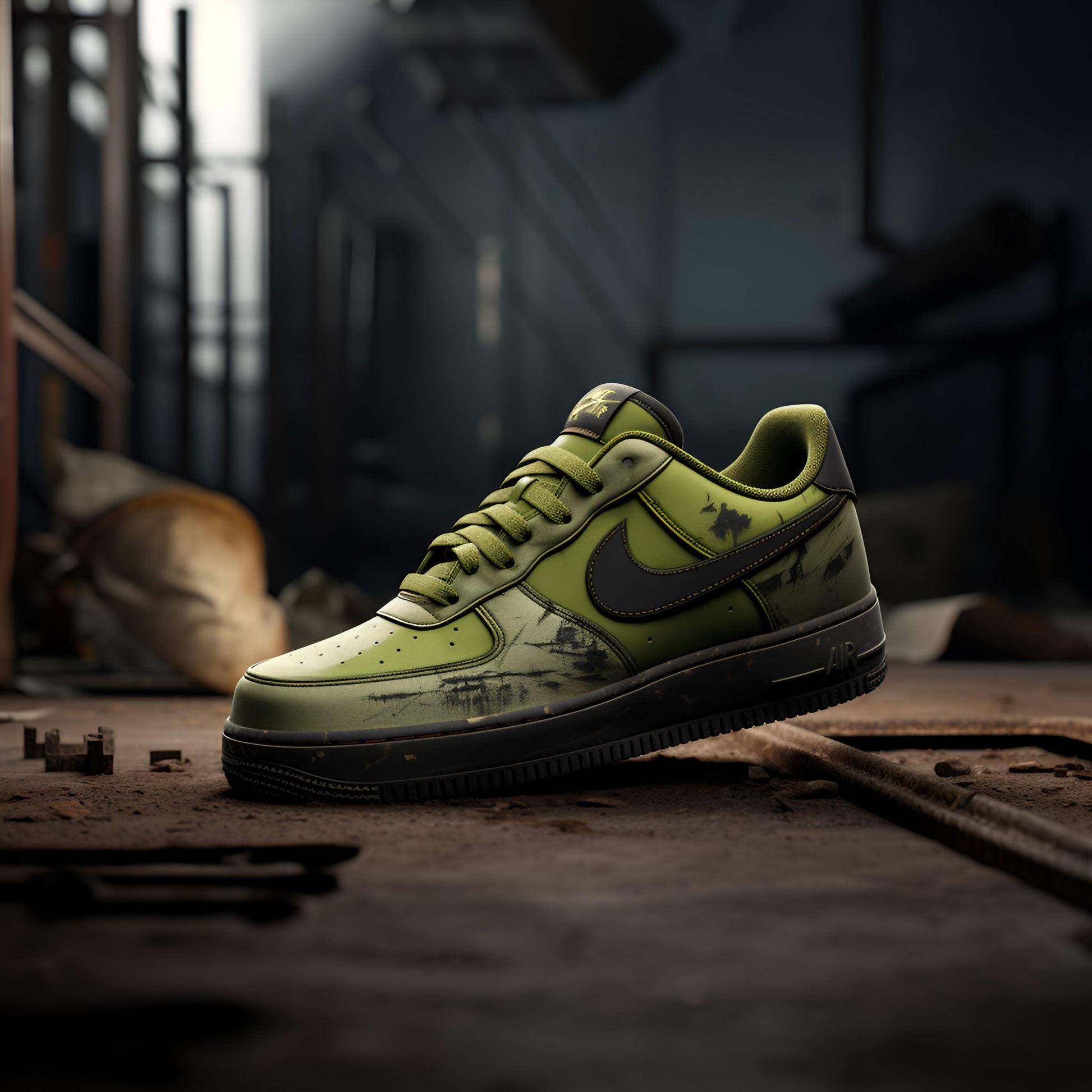 Nike Air Force 1 Custom | Dystopian | Green - Custom Nike - Boundless Customs