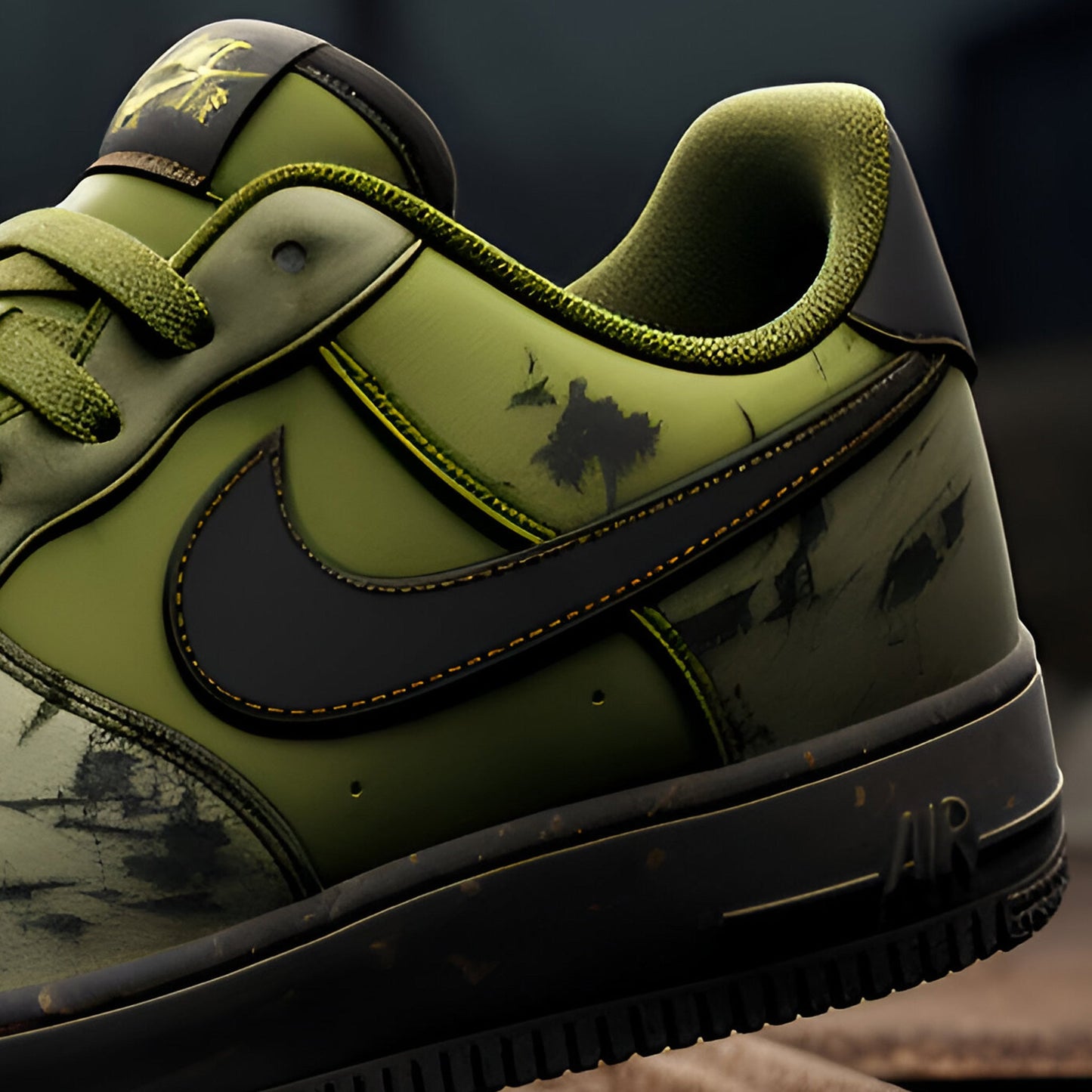 Nike Air Force 1 Custom | Dystopian | Green - Custom Nike - Boundless Customs