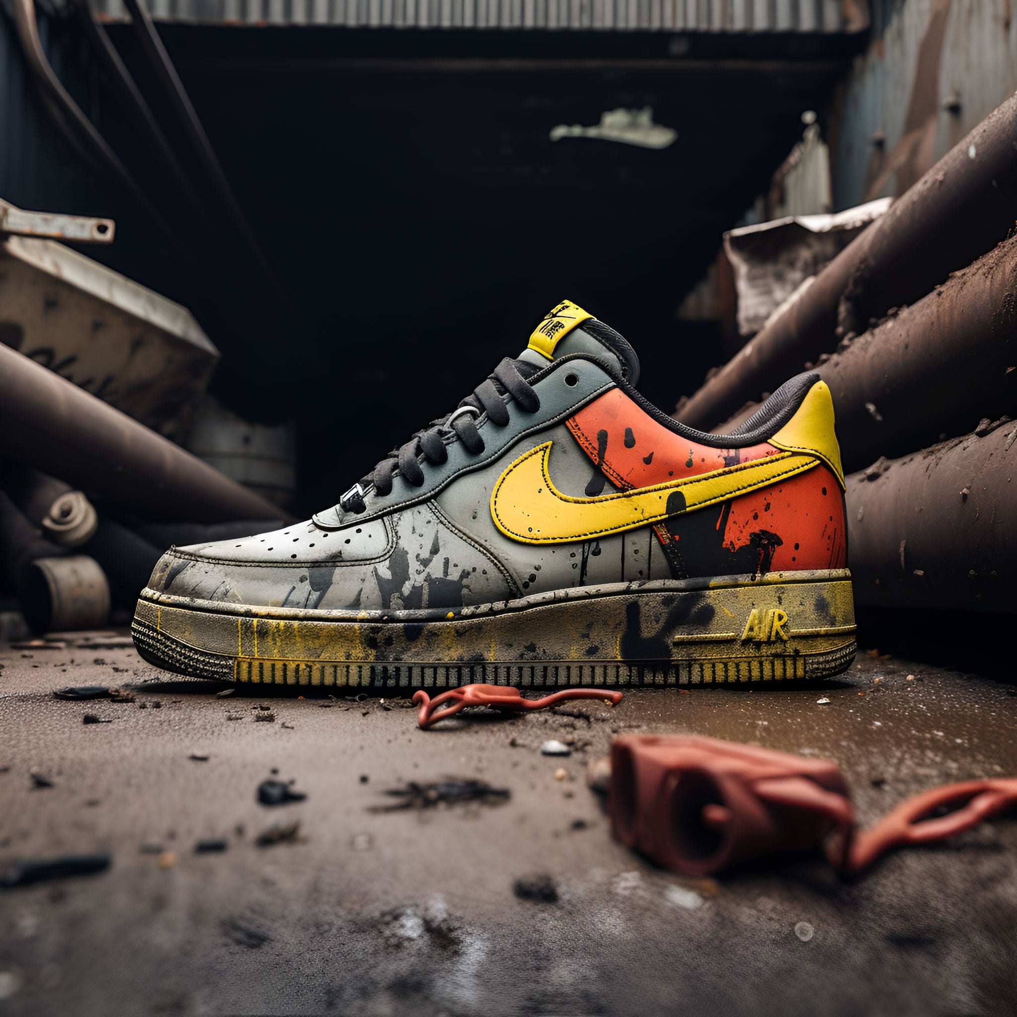 Custom yellow air force ones hotsell