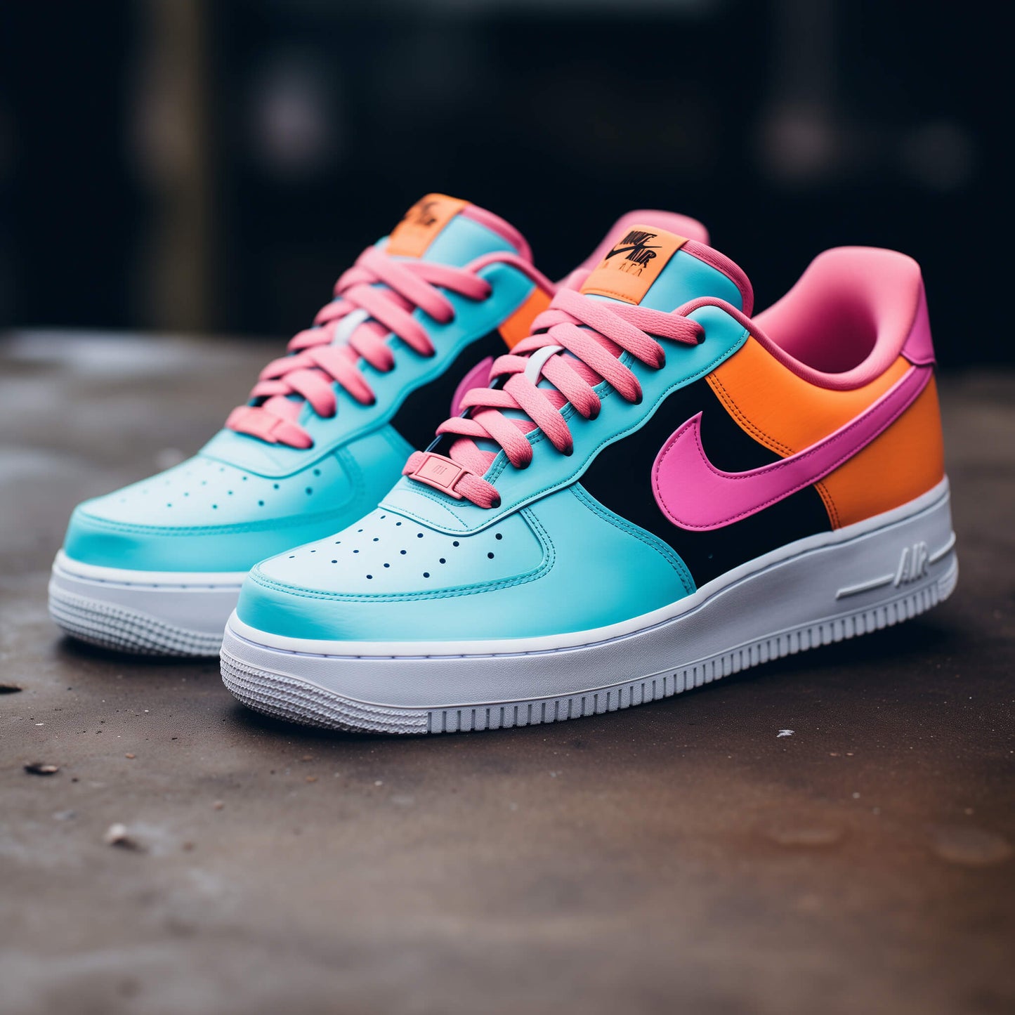 Nike Air Force 1 Custom | Neon Flow - Custom Nike - Boundless Customs