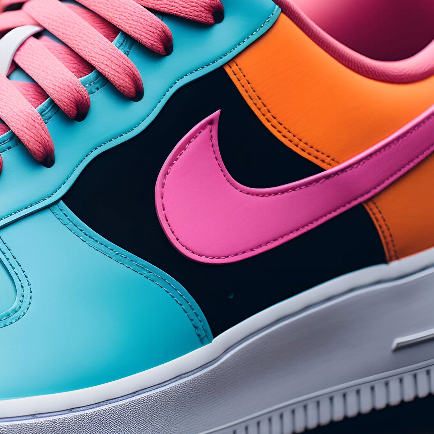 Nike Air Force 1 Custom | Neon Flow - Custom Nike - Boundless Customs