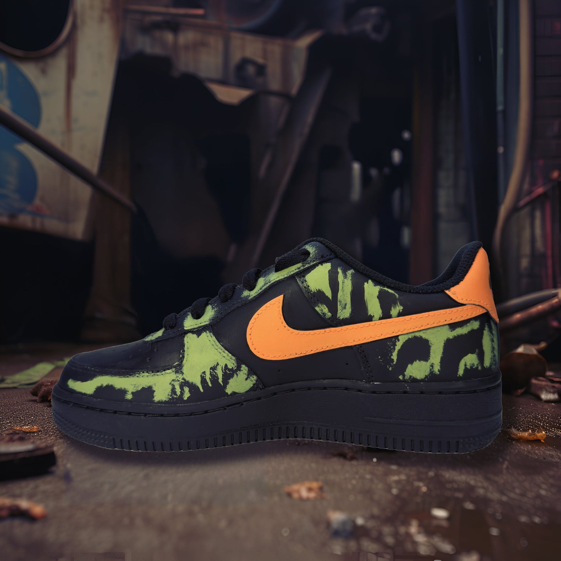 Nike Air Force 1 Custom Sneakers | Grime | Jungle Camo - Custom Nike - Boundless Customs